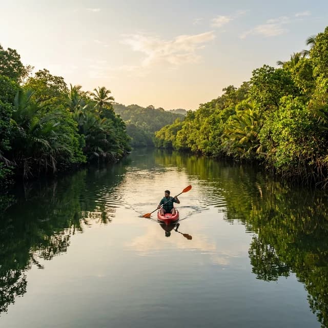 Kayaking near TAM-BoSa Homestay Udupi